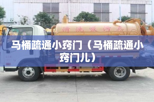 马桶疏通小窍门（马桶疏通小窍门儿）