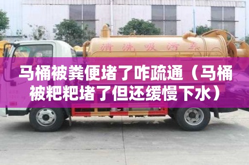 马桶被粪便堵了咋疏通（马桶被粑粑堵了但还缓慢下水）