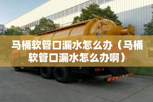 马桶软管口漏水怎么办（马桶软管口漏水怎么办啊）