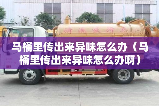 马桶里传出来异味怎么办（马桶里传出来异味怎么办啊）