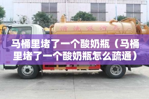 马桶里堵了一个酸奶瓶（马桶里堵了一个酸奶瓶怎么疏通）