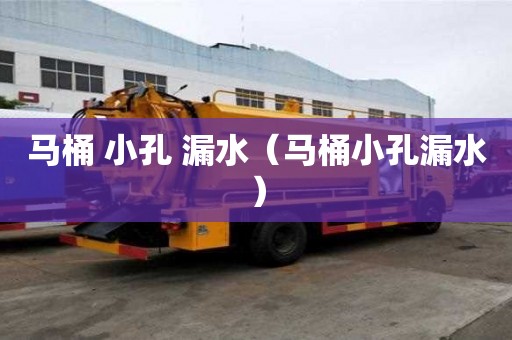 马桶 小孔 漏水（马桶小孔漏水）