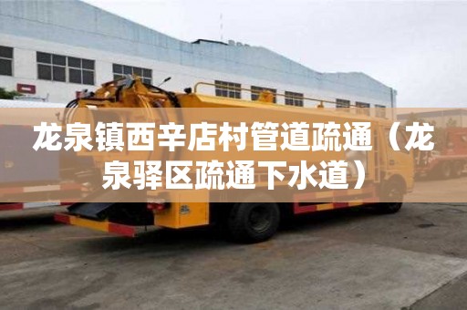 龙泉镇西辛店村管道疏通（龙泉驿区疏通下水道）