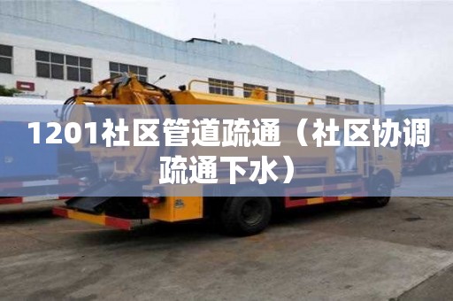 1201社区管道疏通（社区协调疏通下水）
