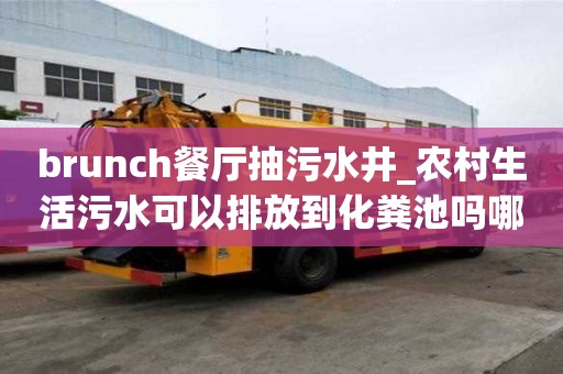 brunch餐厅抽污水井_农村生活污水可以排放到化粪池吗哪个好